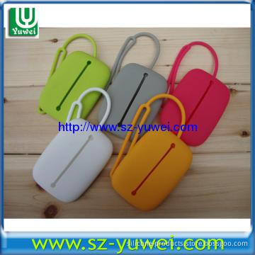 Eco-friendly Waterproofed Silicone Card Holder with Keychain